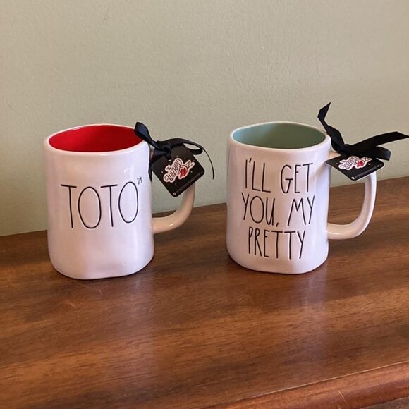 NWT Rae Dunn "I'LL GET YOU MY PRETTY" and "TOTO"  WIZARD OF OZ MUGS - Picture 2 of 11